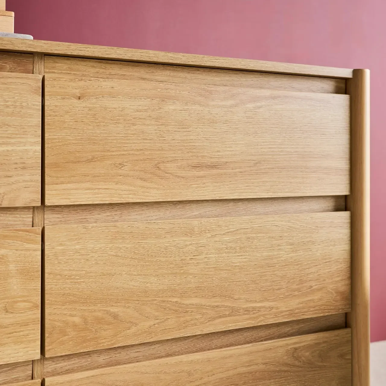 Commode bois 6 tiroirs style naturel Harmony