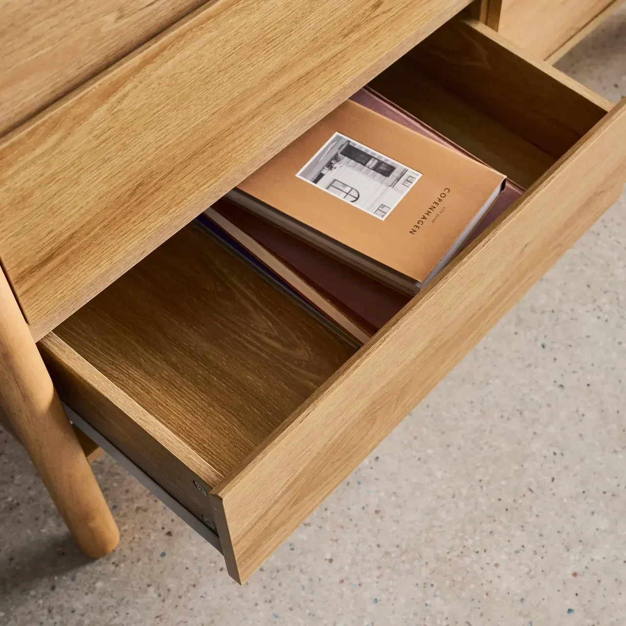 Commode bois 6 tiroirs style naturel Harmony