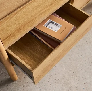 Commode bois 6 tiroirs style naturel Harmony