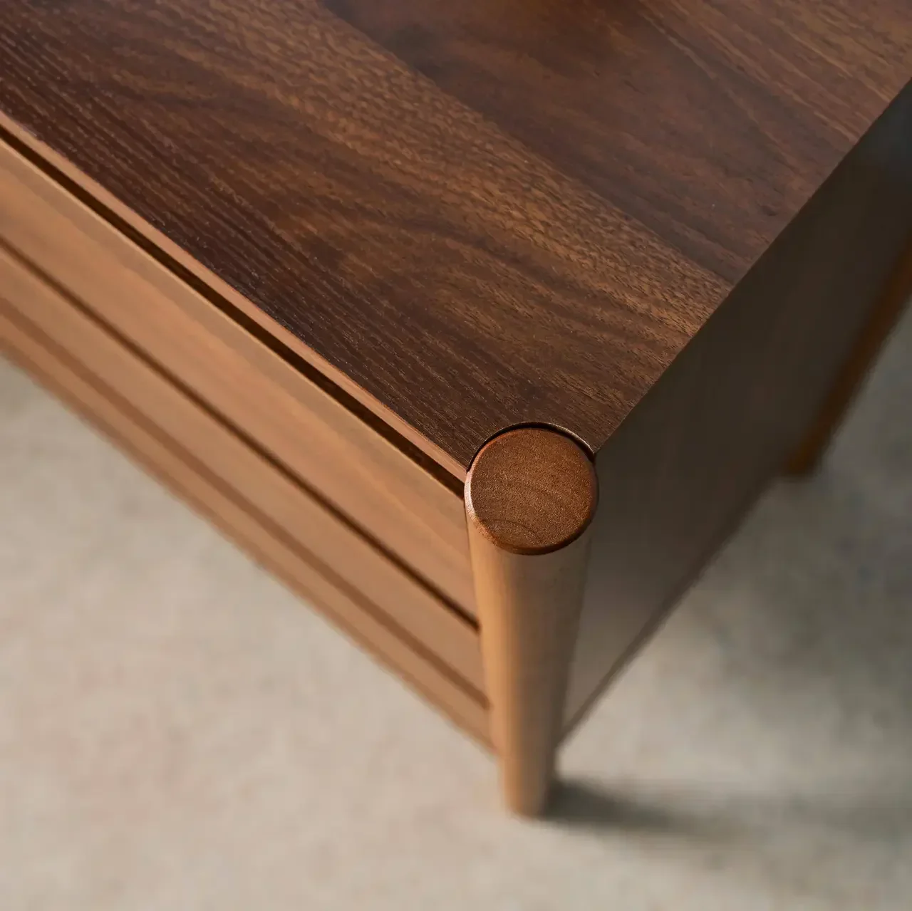 Commode bois 6 tiroirs style naturel Harmony chambre rangement