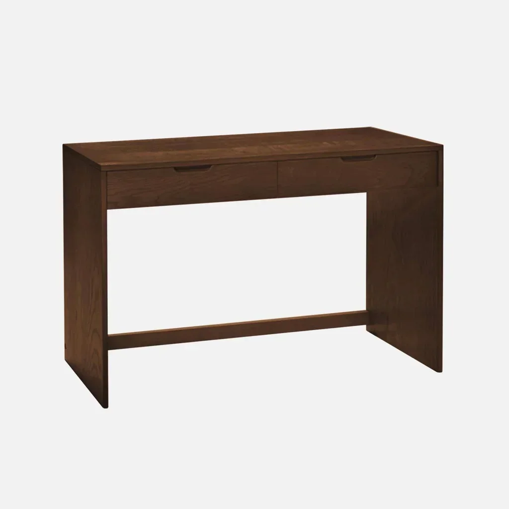 Console bois hévéa 2 tiroirs 120 cm Tania