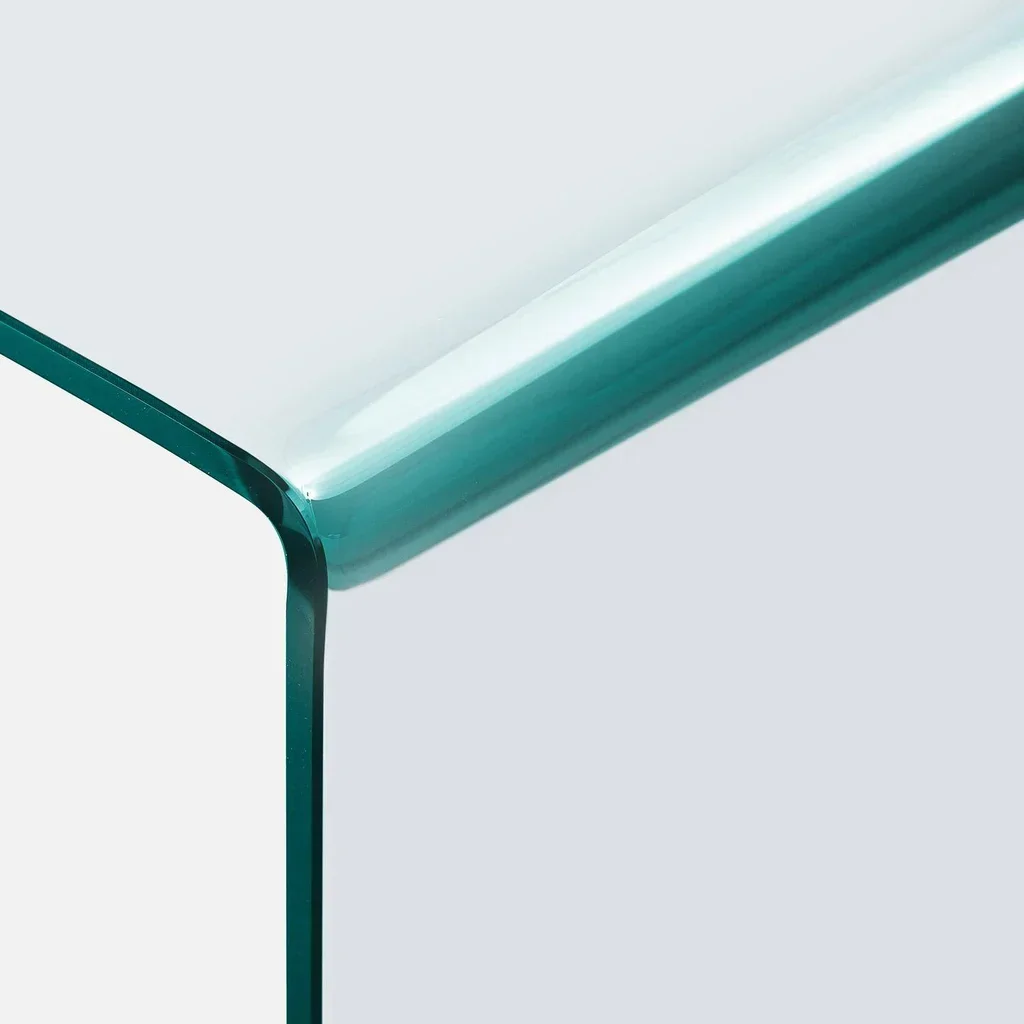 Console verre trempé Glintz design moderne entrée salon