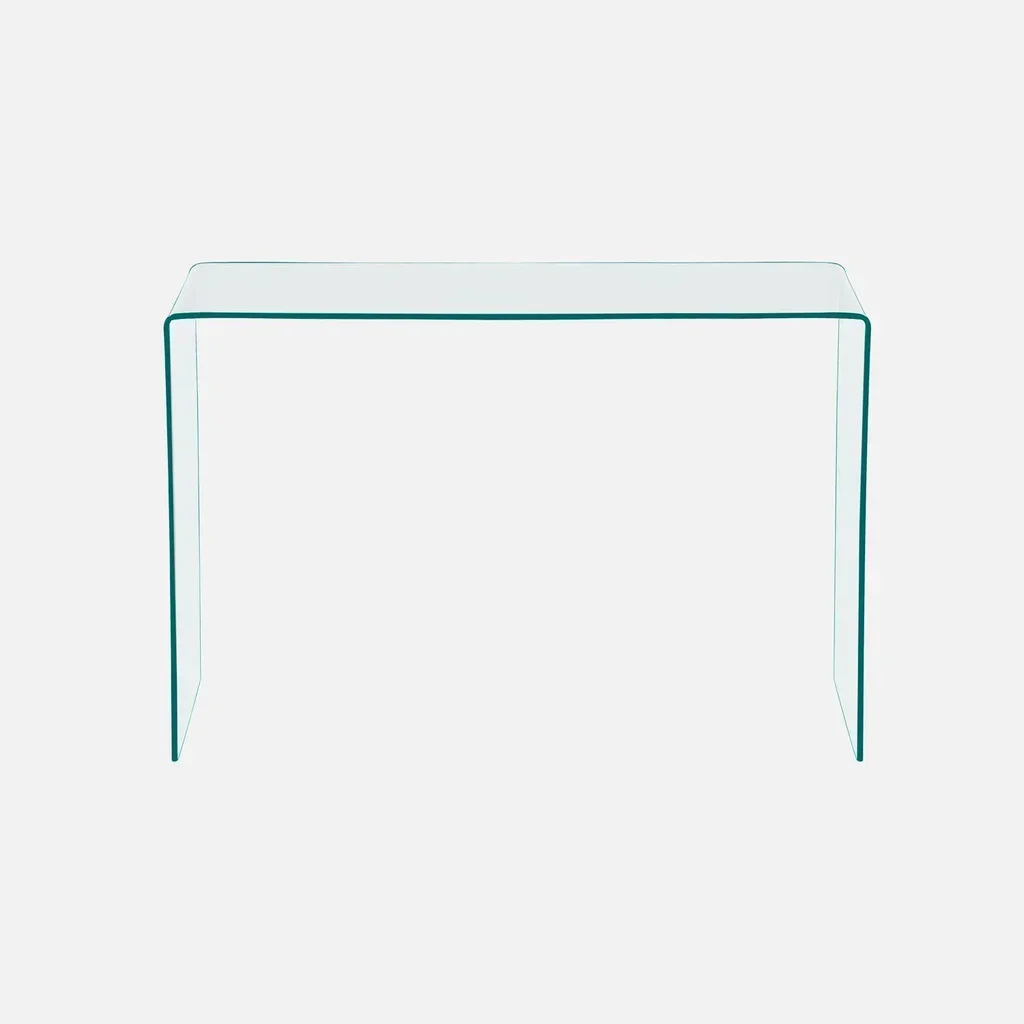 Console verre trempé Glintz design moderne entrée salon