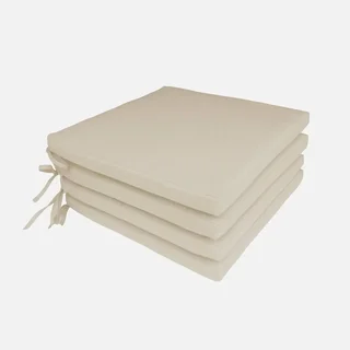 Coussins siège jardin extérieur rembourrés lot 4 confortables déhoussables