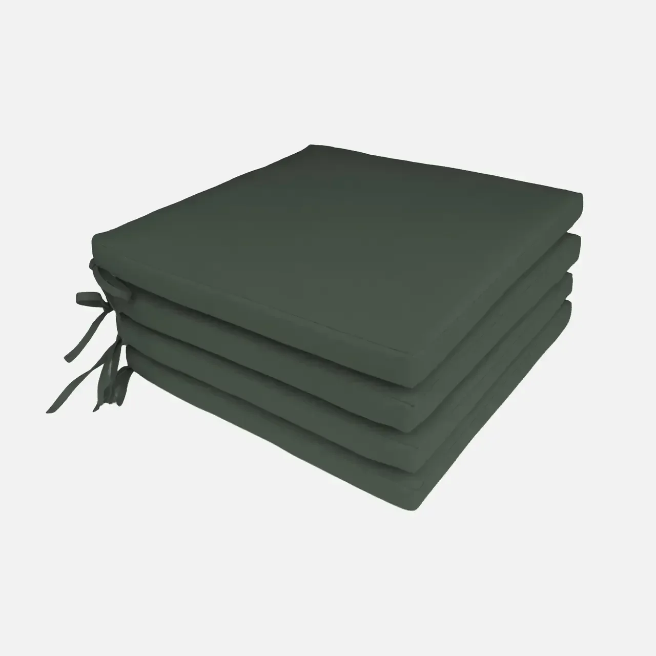Lot 4 coussins de chaise jardin extérieur rembourrés colorés déhoussables