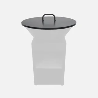 Couvercle brasero acier Ø 80 cm protection poignée centrale