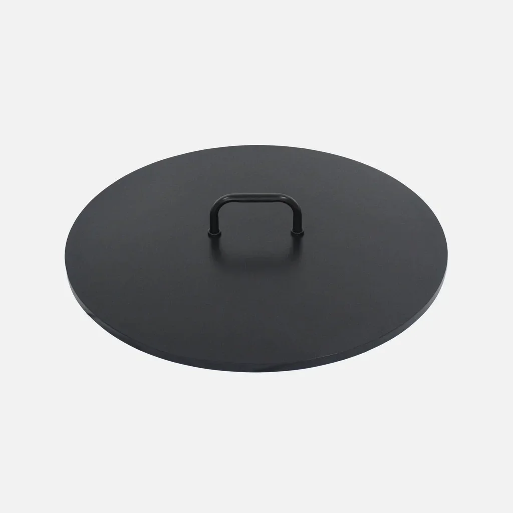 Couvercle brasero acier Ø 80 cm protection poignée centrale