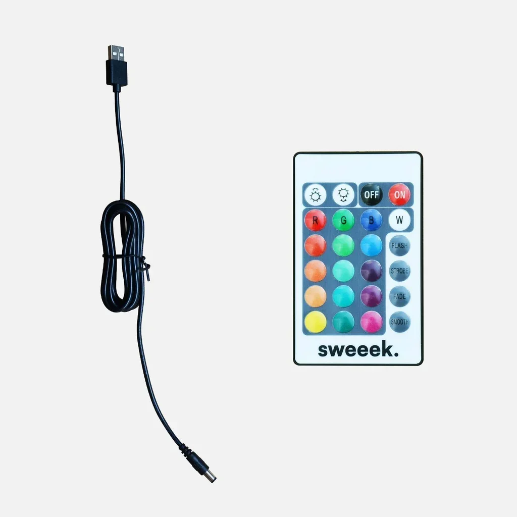 Cube LED lumineux 16 couleurs rechargeable intérieur extérieur télécommande