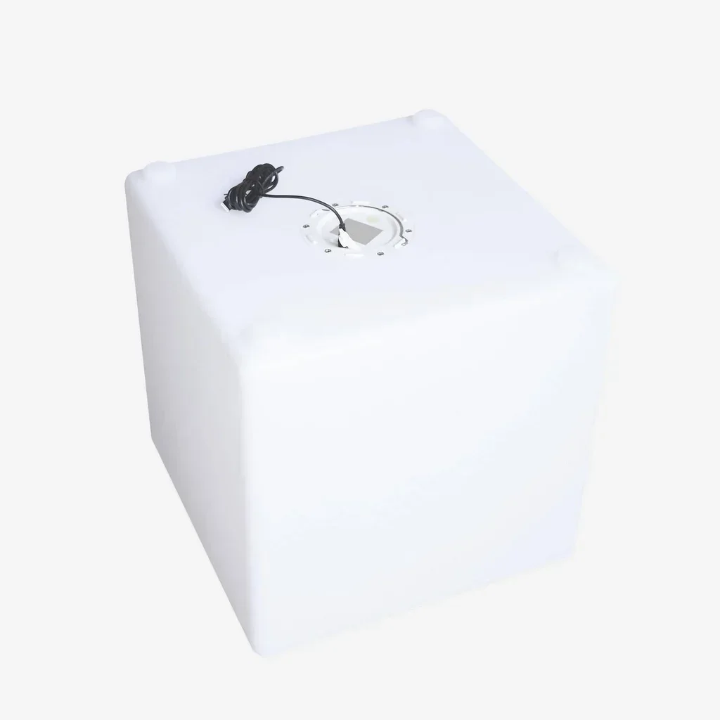 Cube lumineux LED nomade intérieur extérieur batterie 3 intensités