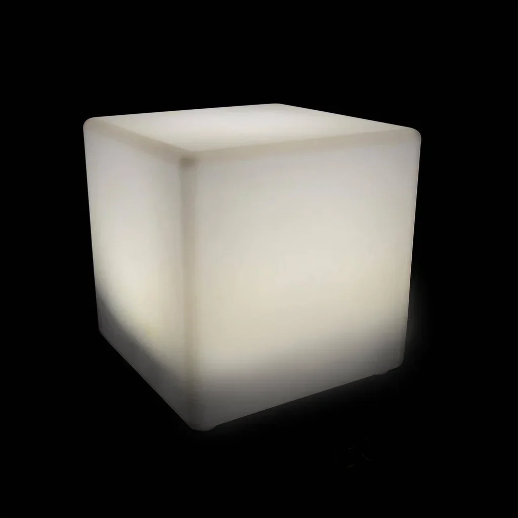 Cube lumineux LED nomade intérieur extérieur batterie 3 intensités