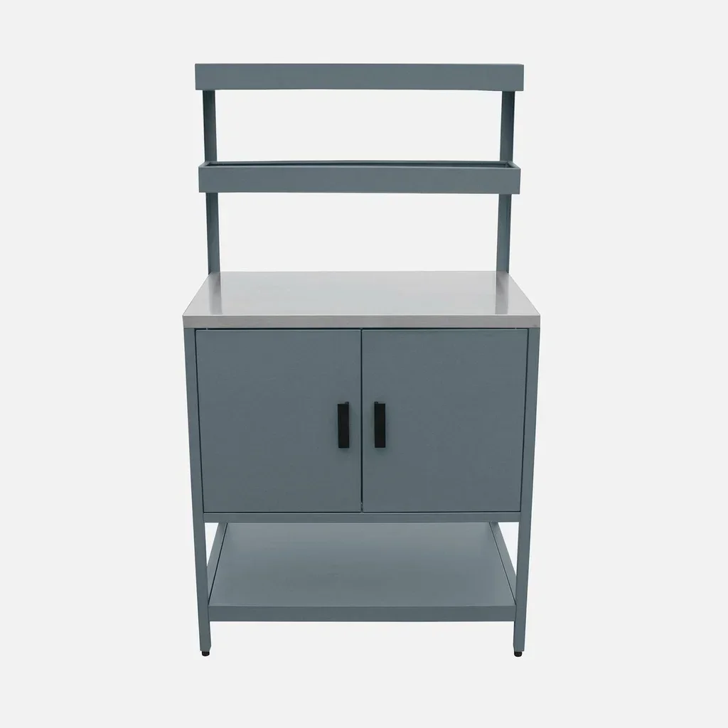 Cuisine extérieure 3 modules inox avec évier et rangements