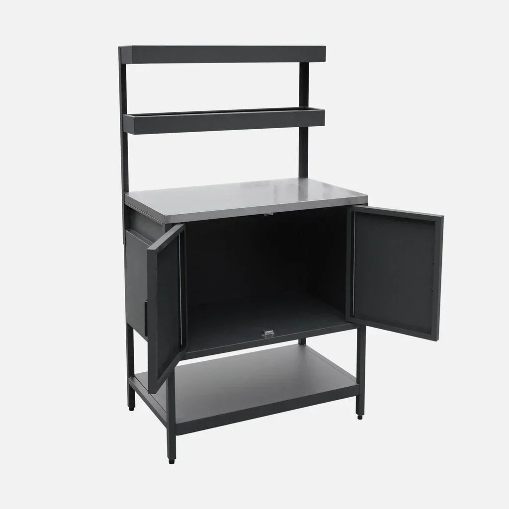 Cuisine extérieure 3 modules inox avec évier et rangements