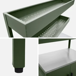 Cuisine d'extérieur 3 modules inox avec évier et rangements