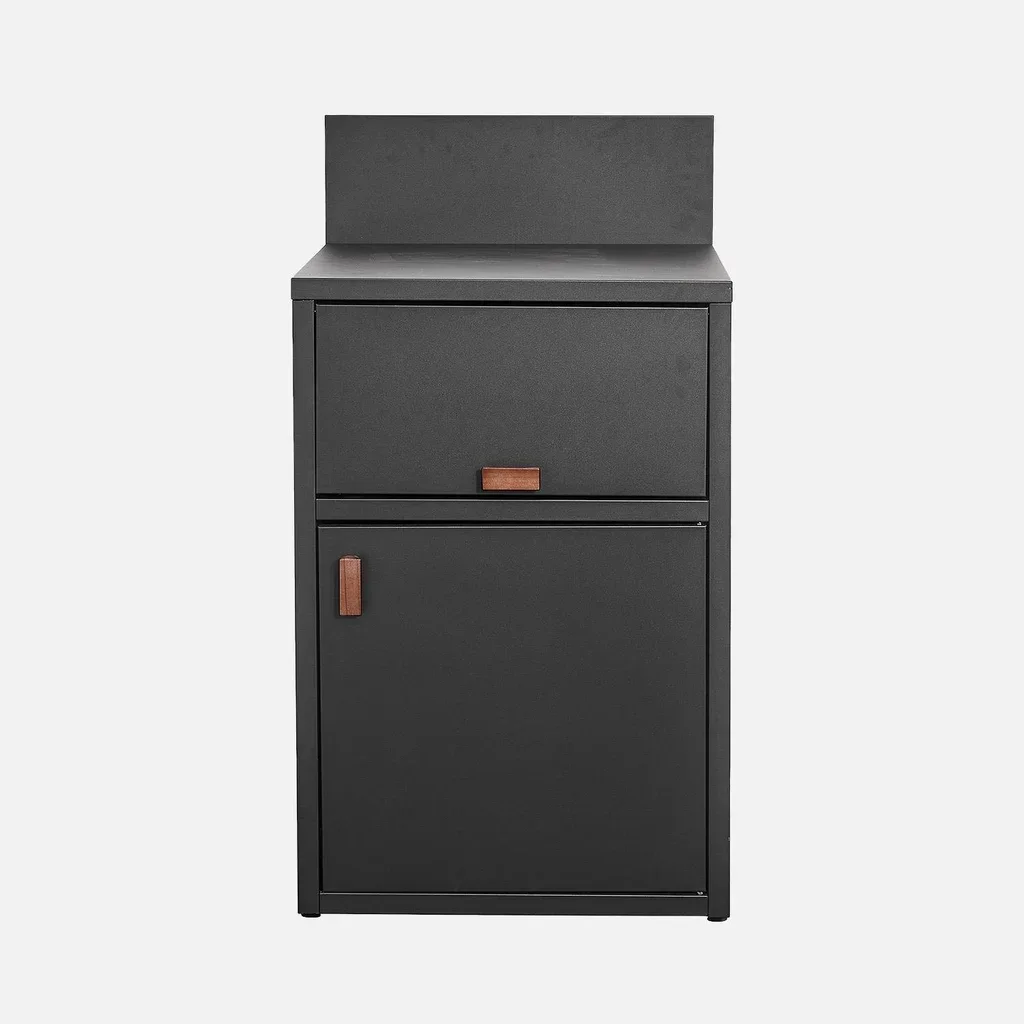 Meuble cuisine extérieure acier 2 portes 60 cm Thira