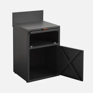 Meuble cuisine extérieure acier 2 portes 60 cm Thira