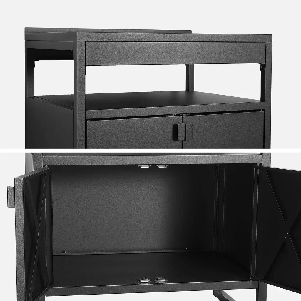 Meuble cuisine extérieure acier 2 portes 80 cm Kea