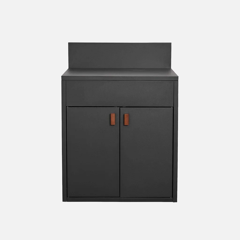 Outdoor kitchen steel 2 doors 80 cm - Thira Module