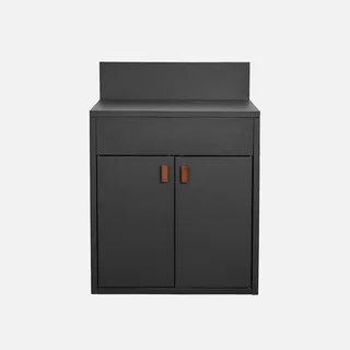 Outdoor kitchen steel 2 doors 80 cm - Thira Module