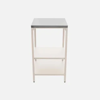 Cuisine extérieure acier inoxydable double étagère 49cm