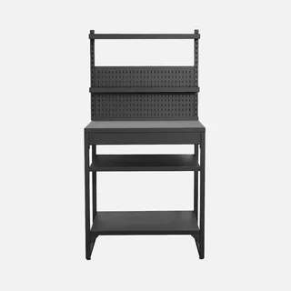 Module cuisine extérieure acier double étagère murale 80 cm Kea