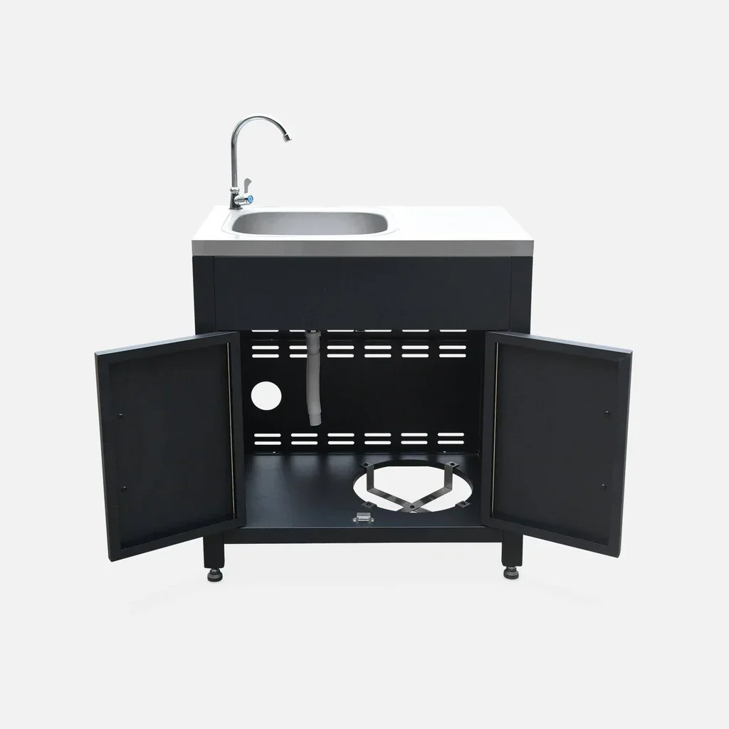 Cuisine extérieure modulable 4 modules acier inox Grimaud