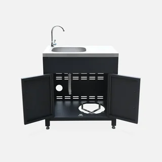 Cuisine extérieure modulable 4 modules acier inox Grimaud