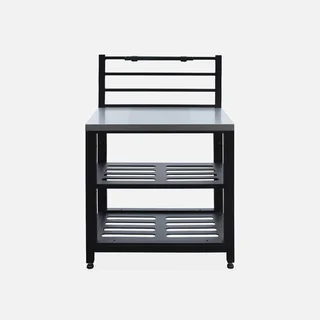 Cuisine extérieure modulable 5 éléments inox avec plancha gaz 4 feux Grimaud