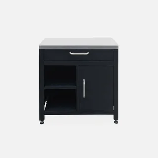 Cuisine extérieure modulable 5 éléments inox avec plancha gaz 4 feux Grimaud
