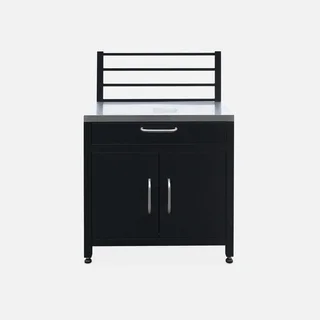 Cuisine extérieure modulable 6 éléments inox noir Grimaud