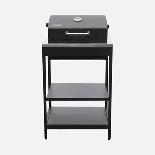 Cuisine extérieure modulaire BBQ charbon 5 éléments avec évier et rangements