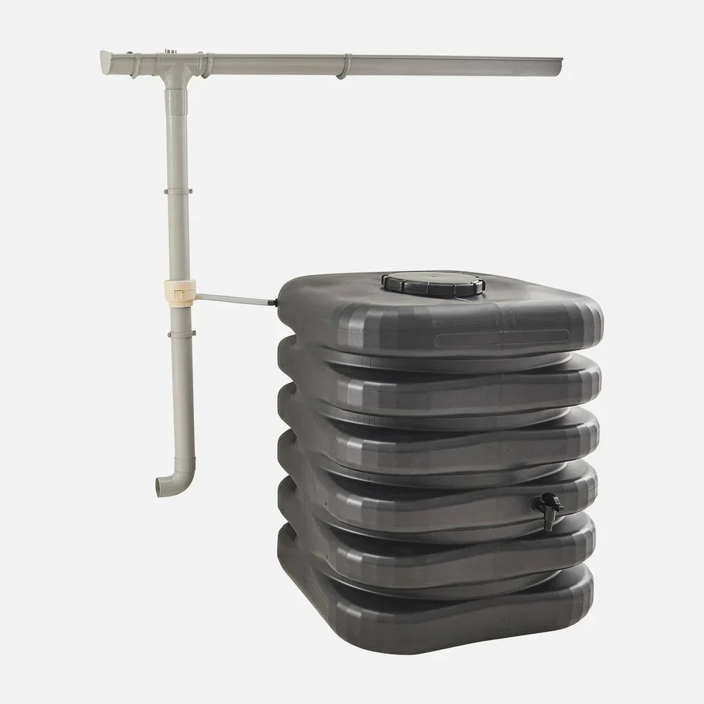 Cuve récupération eau de pluie 1000L cubique avec robinet et couvercle