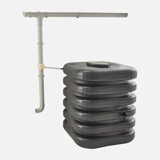 Cuve récupération eau de pluie 1000L cubique avec robinet et couvercle