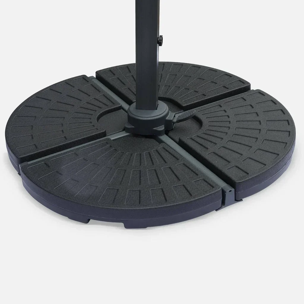 Lot de 4 dalles de lestage pour parasol déporté 48x48 cm