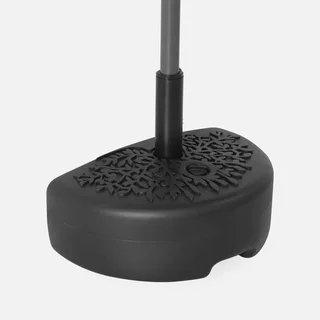 Demi-base plastique pour parasol à mât central remplissable sable 38-48mm motif feuillage terrasse balcon