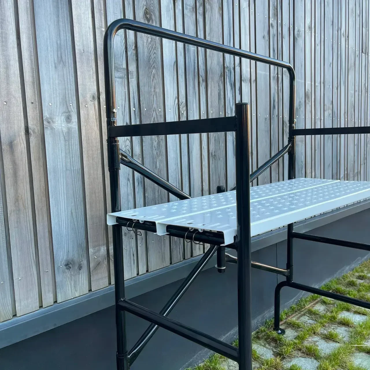 Échafaudage roulant pliable double niveau professionnel 2,5m 150kg
