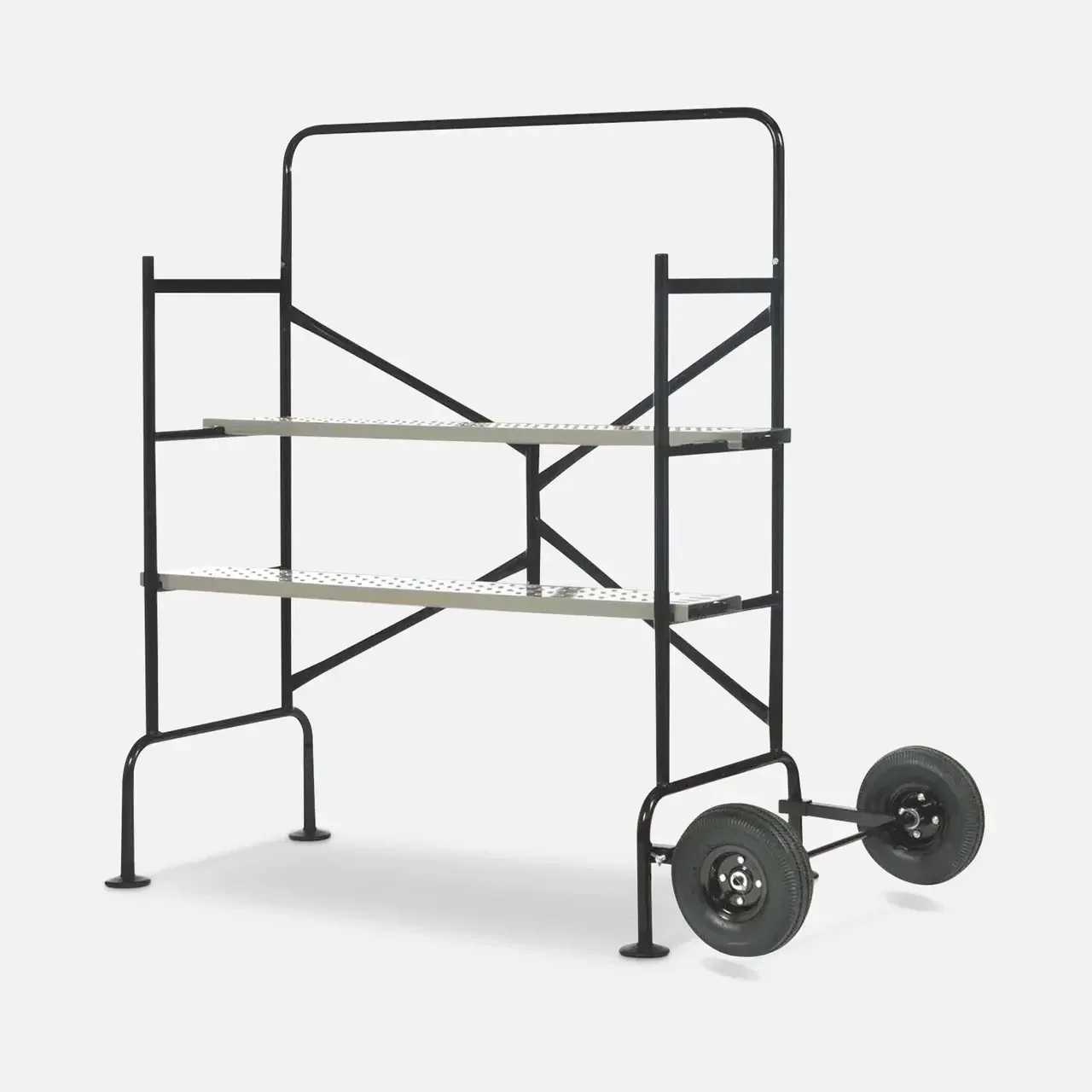 Échafaudage roulant pliable double niveau professionnel 2,5m 150kg