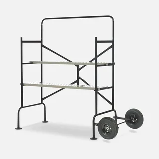 Échafaudage roulant pliable double niveau professionnel 2,5m 150kg