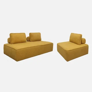 Ensemble 3 chauffeuses modulables bouclette vintage Bao