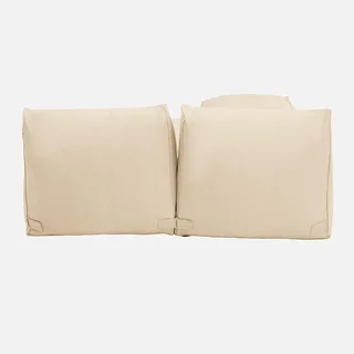Set Poltrona e Poggiapiedi da Esterno in Olefin Beige