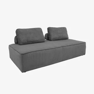 3-Sitzer Modulares Vintage Cord-Samt Sofa Set Lao