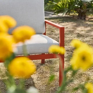 Salon de jardin Onara 4 places aluminium avec coussins oléfine