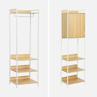Ensemble dressing modulable 4 modules bois et métal Clever