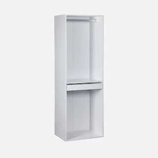 Ensemble dressing modulable 4 pièces bois avec étagères tiroirs penderie