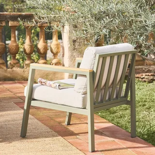 Salotto da giardino alluminio polywood 4 posti Casoria set tavolo sedie esterno