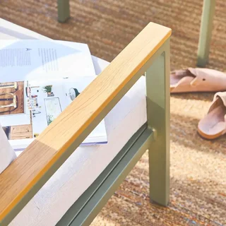 Salotto da giardino alluminio polywood 4 posti Casoria set tavolo sedie esterno