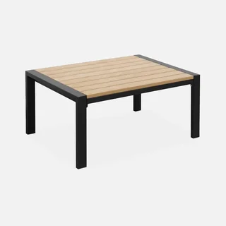 Salotto da giardino alluminio polywood 4 posti Casoria set tavolo sedie esterno