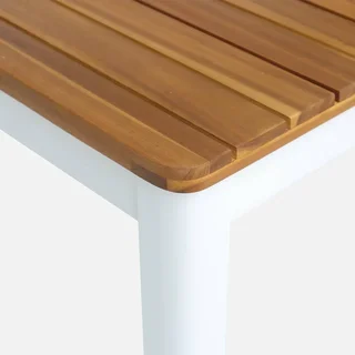 Gartentisch Set 120 cm mit 6 Klappstühlen Akazienholz Senora Calena