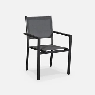 Conjunto Mesa 6 Cadeiras Jardim Alumínio Capua Design Moderno