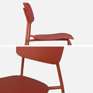 Ensemble table et chaises de jardin métal 2 places Amélia Liva extérieur