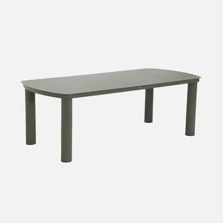 Aluminum garden dining set 8 seater Zaro Buffalo with textilene chairs
